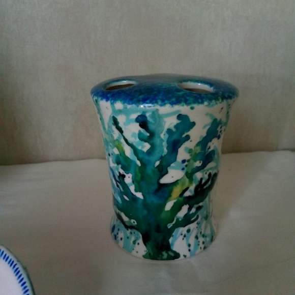 Cracker Barrel Mermaid Bathroom Vanity Accessories Set under the sea - Picture 5 of 8